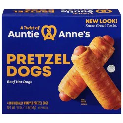 Auntie Anne's Classic All Beef Frozen Pretzel Dogs - 4ct/16oz