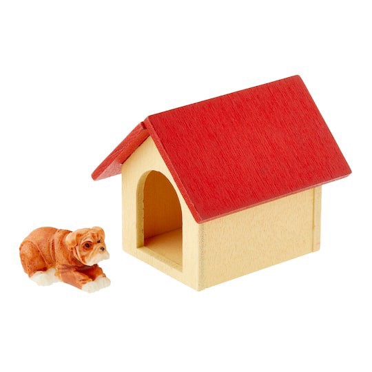 slide 1 of 4, Mini Doghouse & Dog By Make Market, 0.5 in x 1.125 in