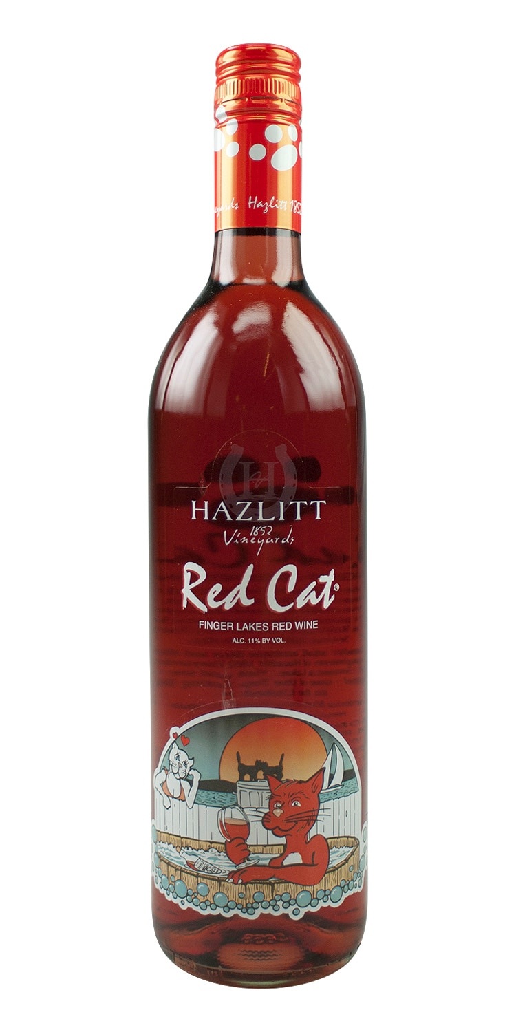 slide 1 of 1, Hazlitt Red Cat Red Wine, 750 ml