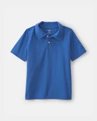 Oshkosh Boys Uniform Piqué Polo Shirt - Blue Blue 7