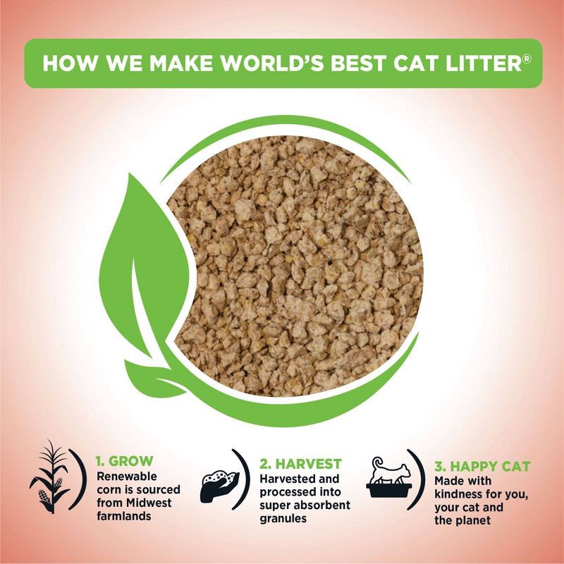 slide 6 of 10, World's Best Cat Litter- Multiple Cat Formula - 15lbs, 15 lb