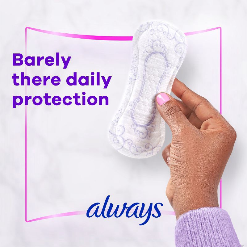 slide 2 of 10, Always Radiant Regular Wrapped Panty Liners - Unscented - 96ct, 96 ct