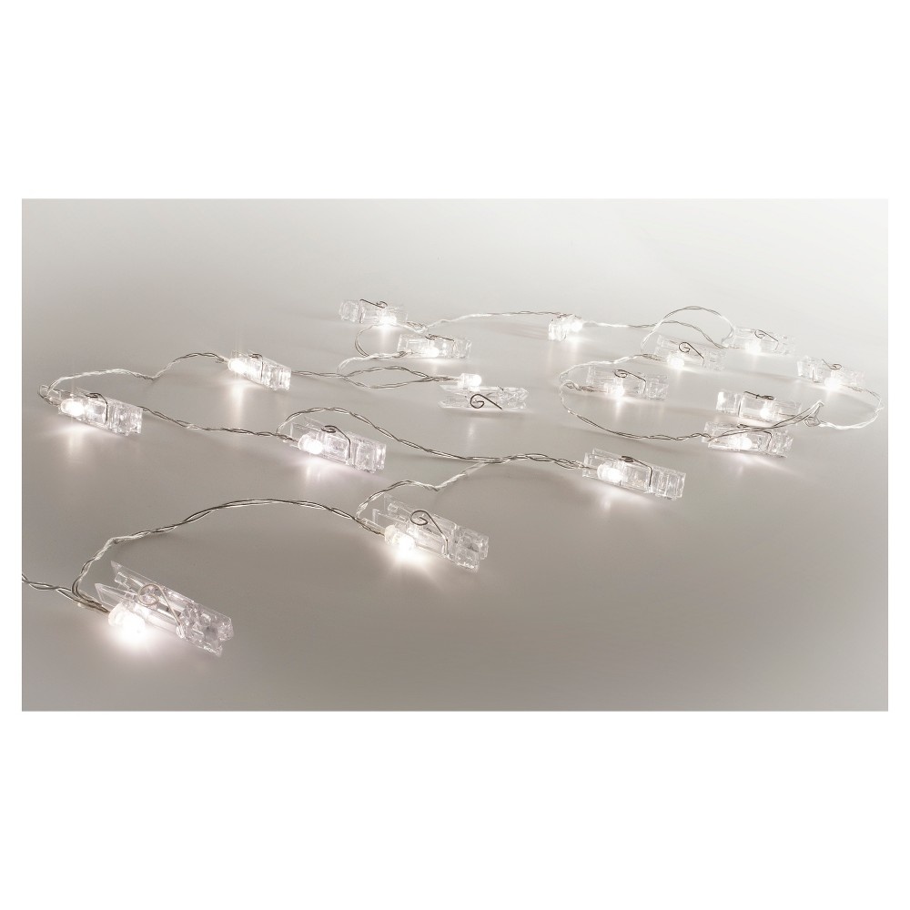 slide 3 of 3, Merkury Led Photo Clip String Lights White (Mi-Lsct1-199), 1 ct