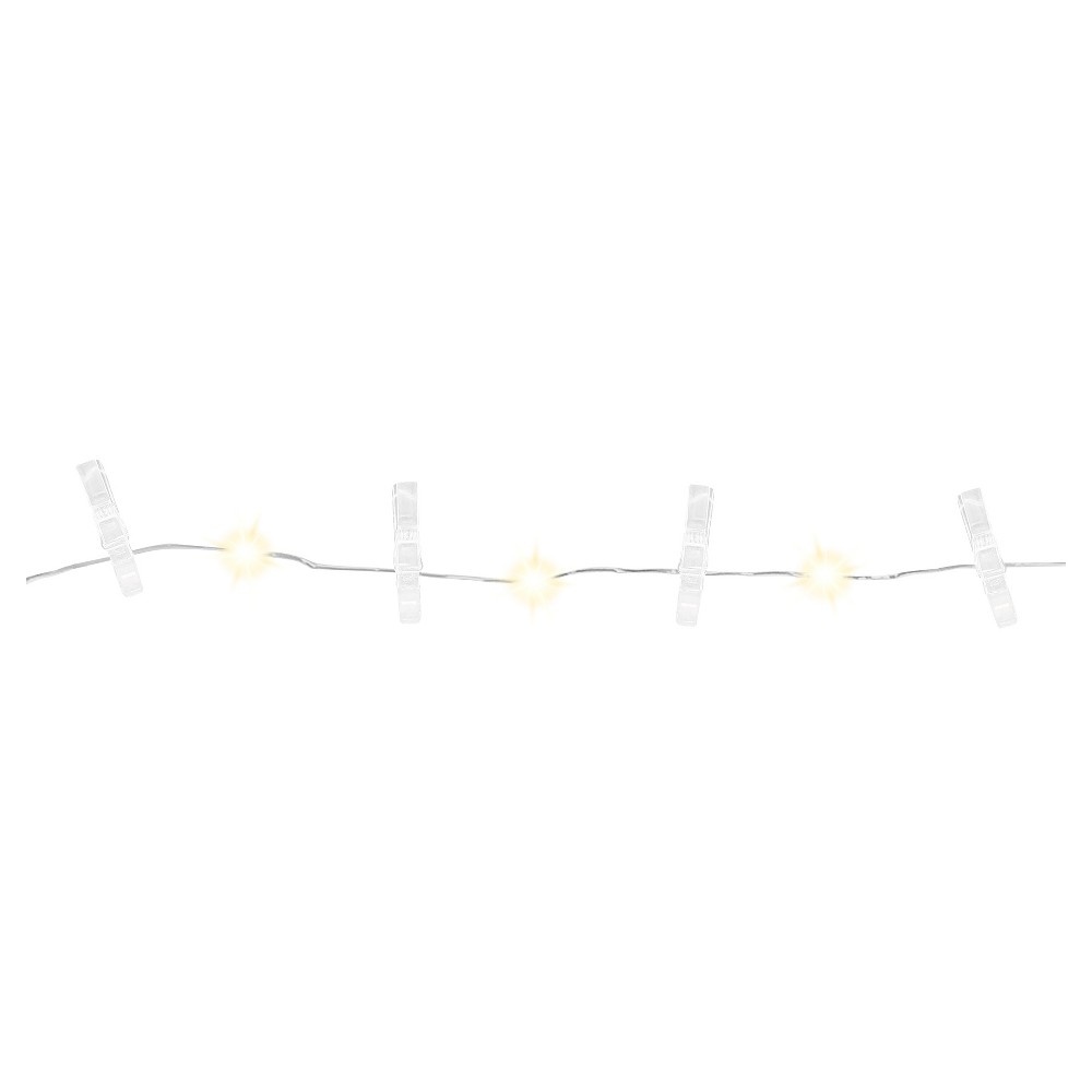 slide 2 of 3, Merkury Mini Led Photo Clip String Lights White (Mi-Fcct2-925), 1 ct