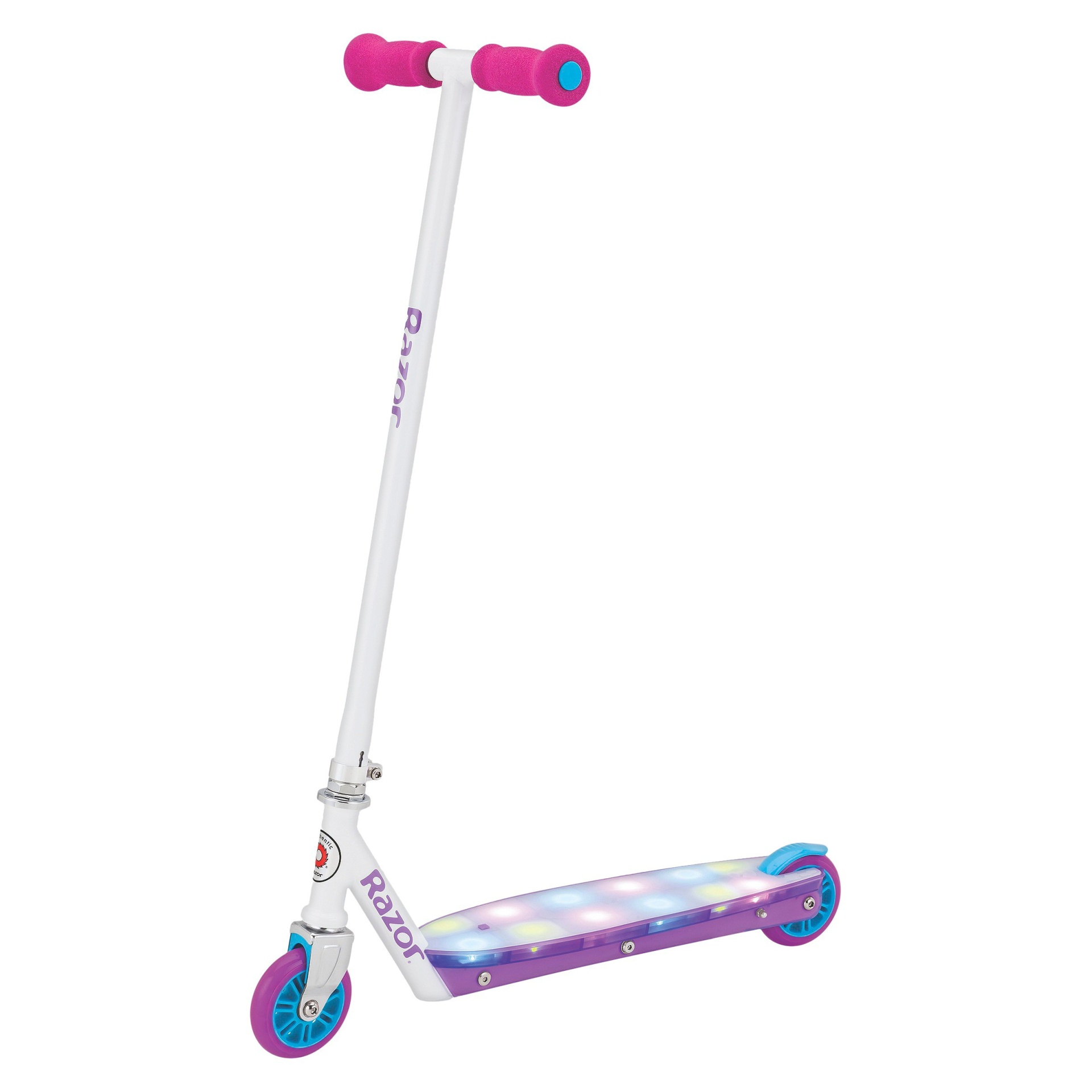 slide 1 of 5, Razor Party Pop Kick Scooter with LED Lights - White, 1 ct