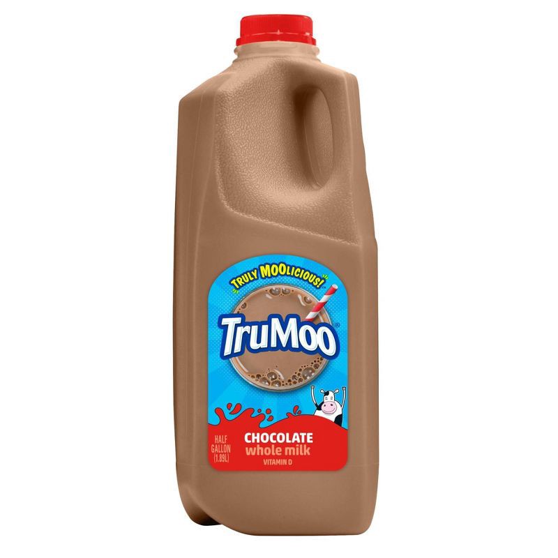 slide 1 of 12, TruMoo Whole Chocolate Milk - 0.5gal, 1/2 gal