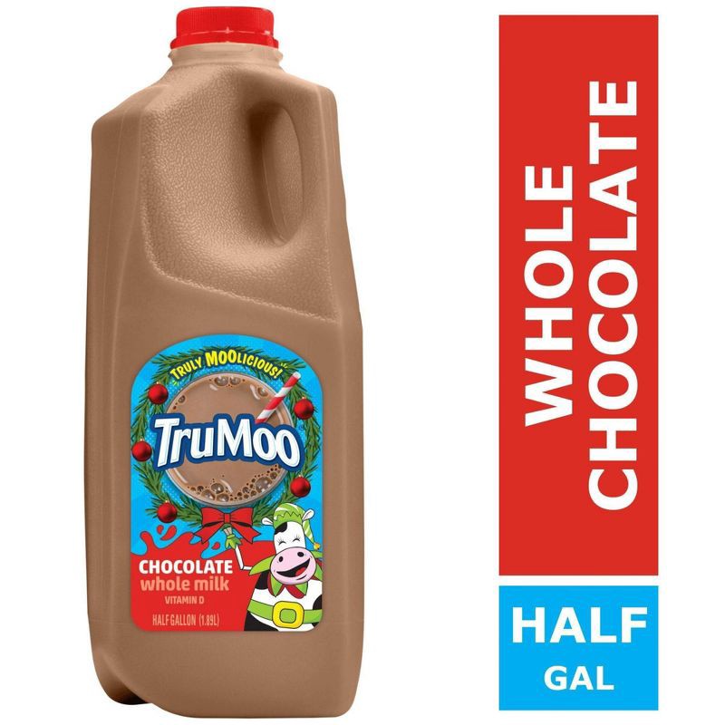 slide 3 of 9, TruMoo Whole Chocolate Milk - 0.5gal, 1/2 gal