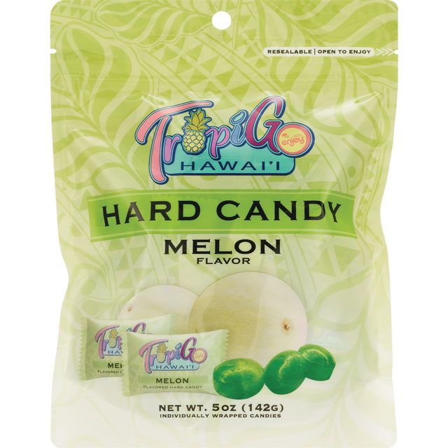 slide 1 of 1, TropiGo Hawai'i Melon Flavor Hard Candy 5 oz, 5 oz