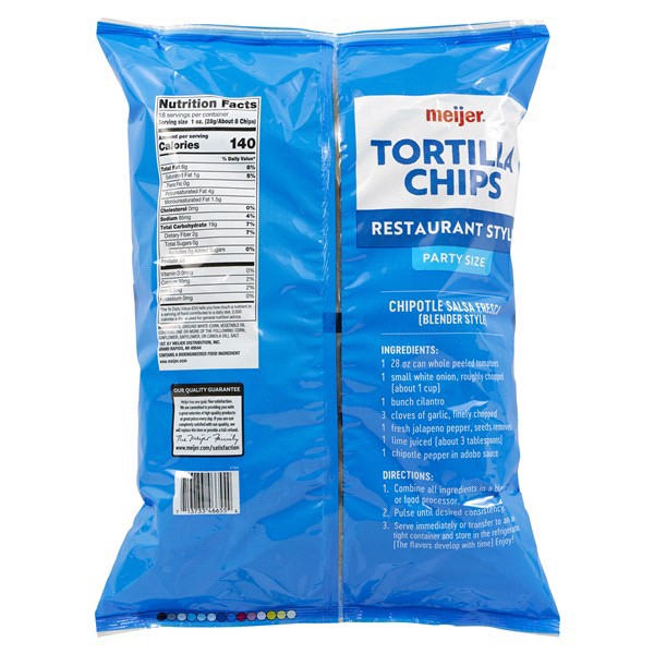 slide 7 of 21, Meijer Party Size Restaurant Style Tortilla Chips, 18 oz