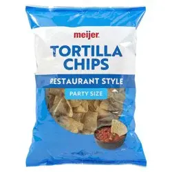 Meijer Party Size Restaurant Style Tortilla Chips