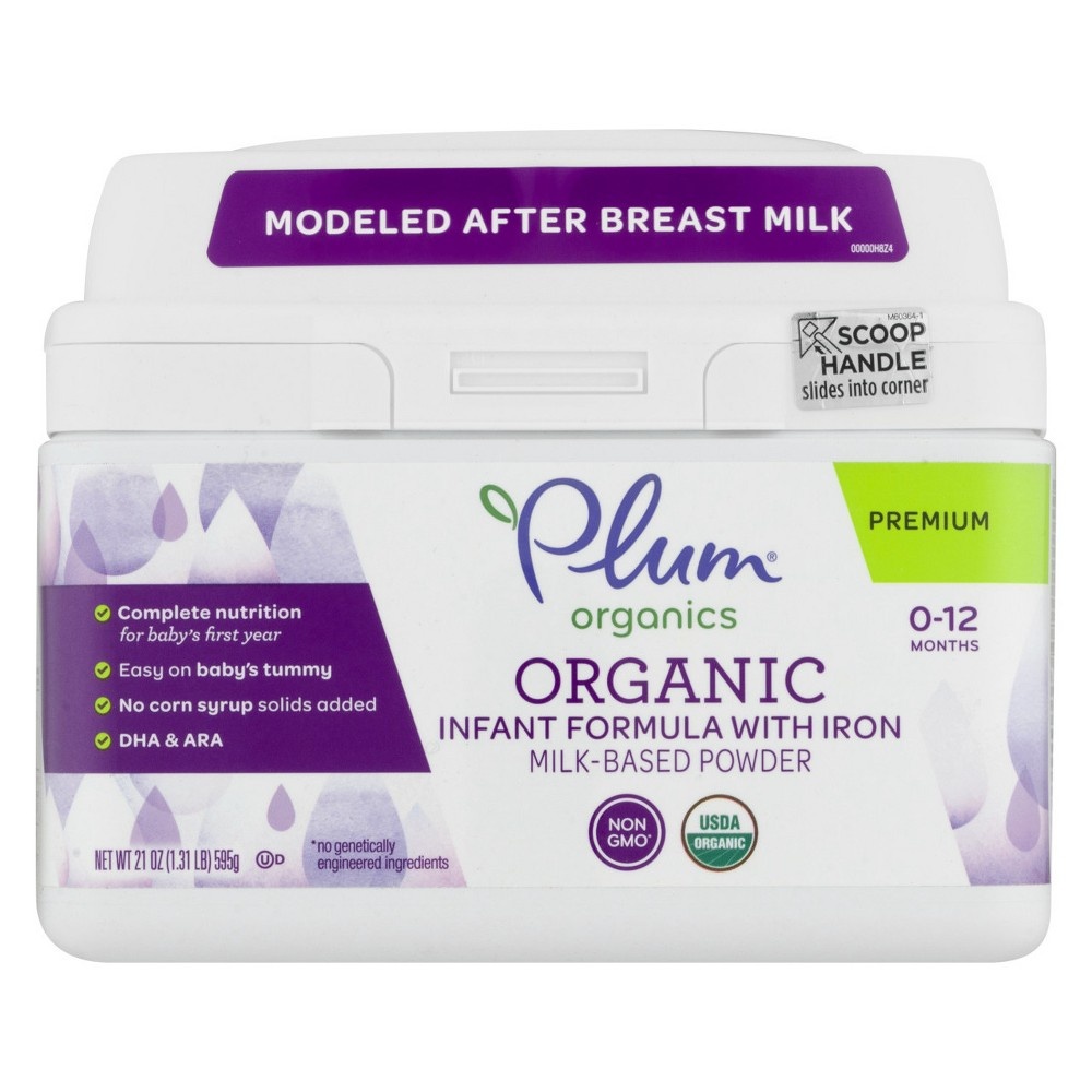 slide 4 of 6, Plum Organics Organic Infant Formula With Iron, 21 oz