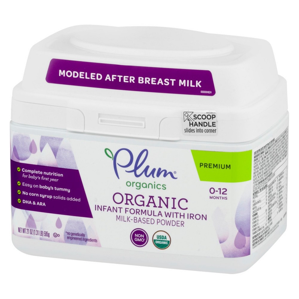 slide 5 of 6, Plum Organics Organic Infant Formula With Iron, 21 oz