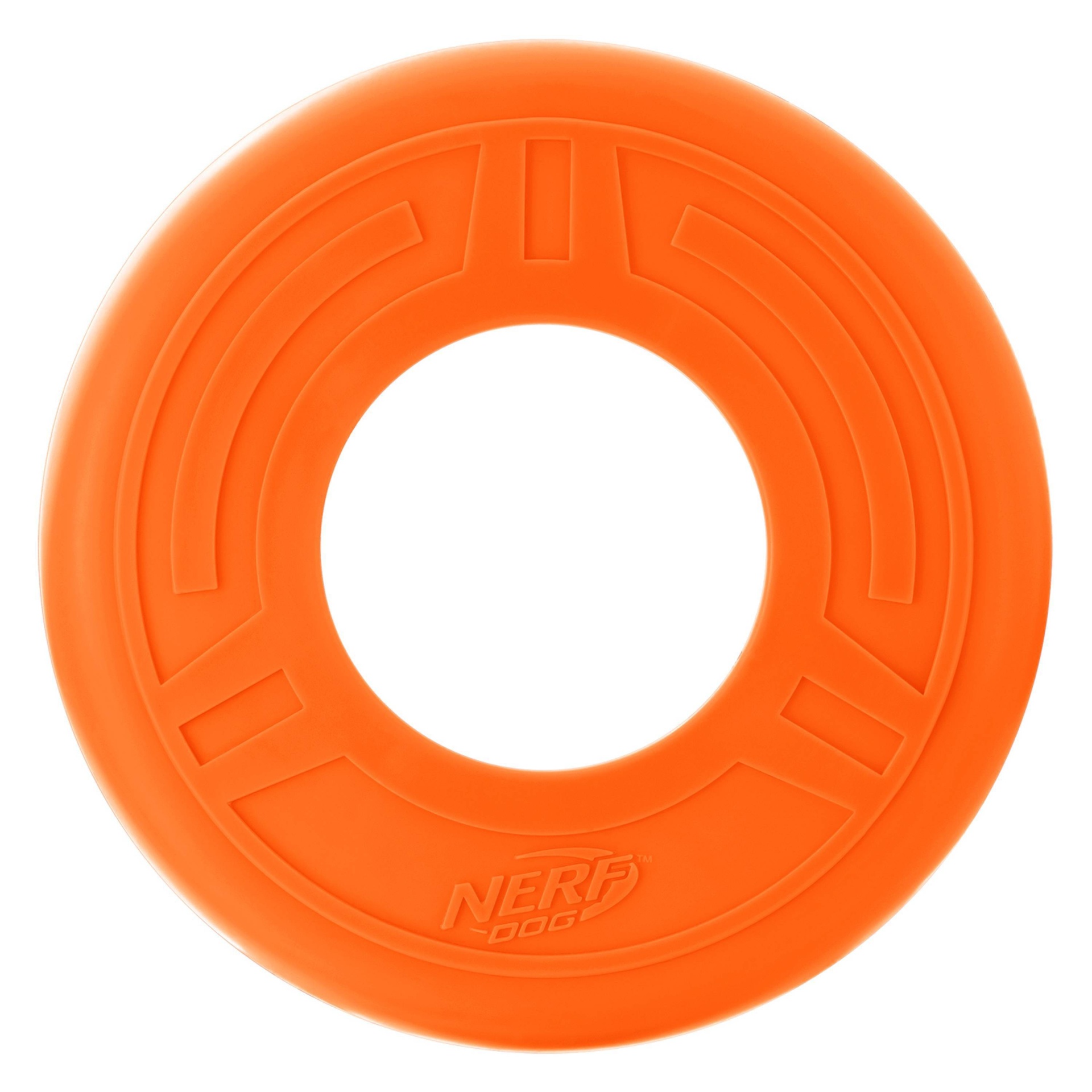 slide 1 of 2, Nerf Atomic Flyer Dog Toy - Orange, 1 ct