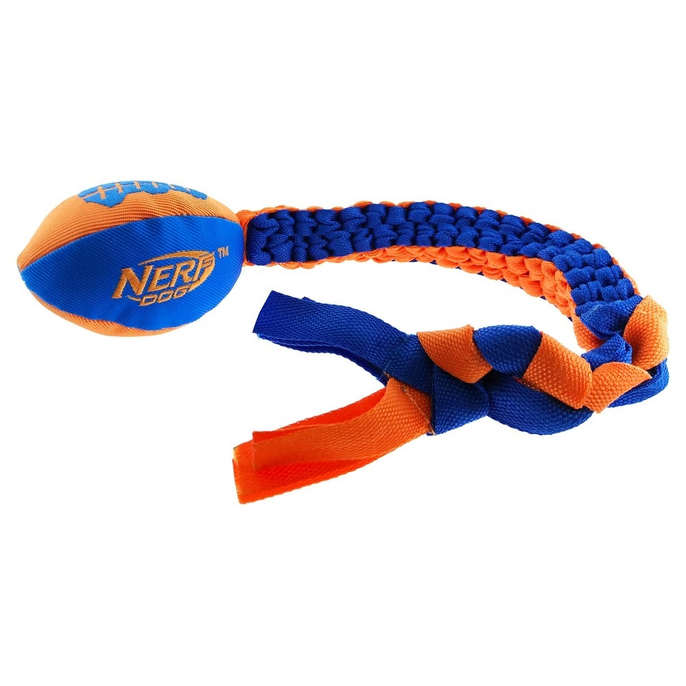slide 2 of 2, Nerf Vortex Tug Chain Pet Toy - Blue/Orange, 1 ct