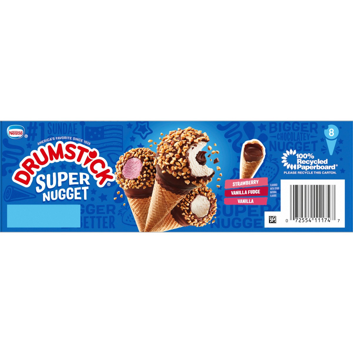 Nestle Drumstick Frozen Super Nugget Dessert Cone Assorted Flavors 8ct 8 ct Shipt