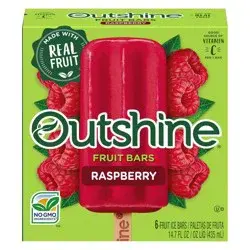 Outshine Raspberry Fruit Frozen Bar - 6ct
