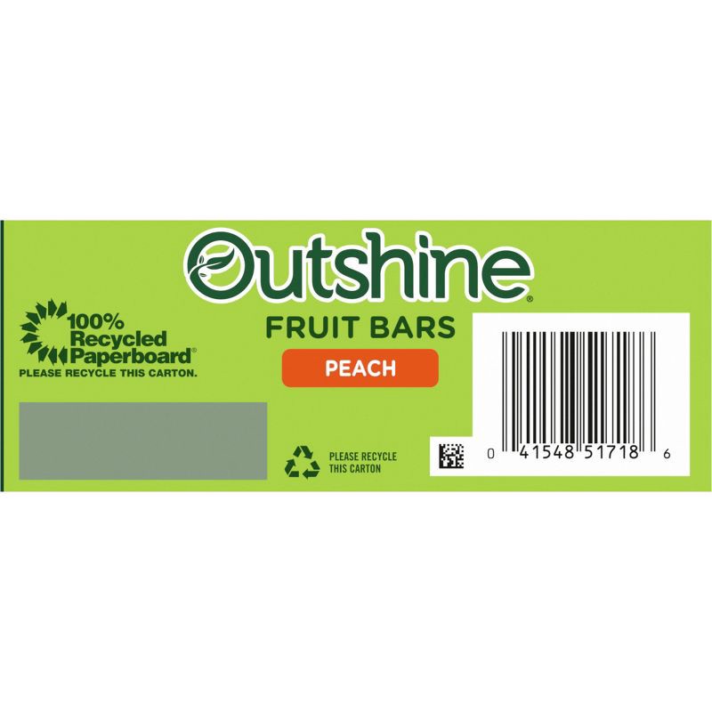 slide 7 of 7, Outshine Peach Frozen Fruit Bars - 6pk, 6 ct