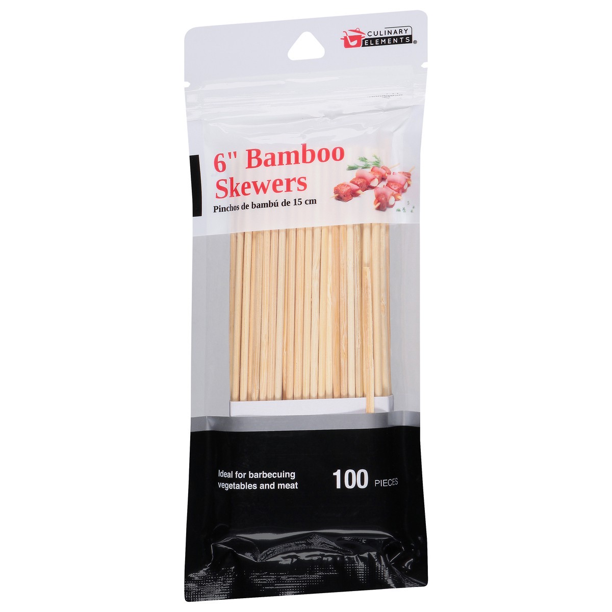 slide 6 of 12, Culinary Elements Good Living Orange Tango Bamboo Skewers, 100 ct