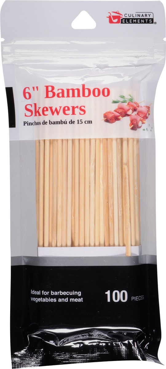 slide 1 of 12, Culinary Elements Good Living Orange Tango Bamboo Skewers, 100 ct