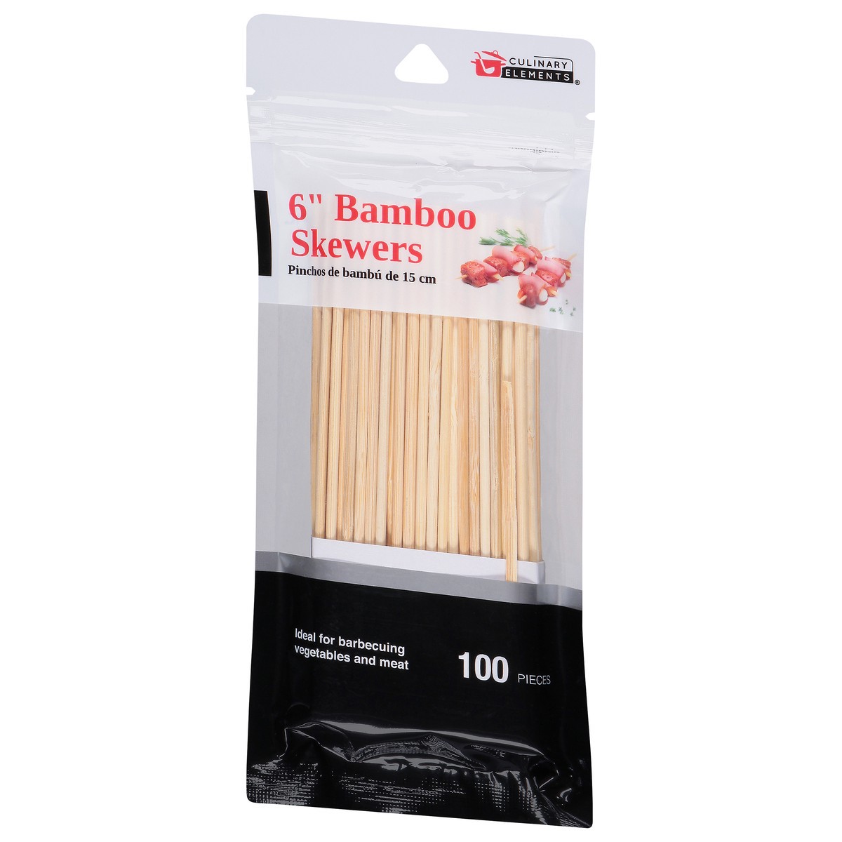 slide 7 of 12, Culinary Elements Good Living Orange Tango Bamboo Skewers, 100 ct