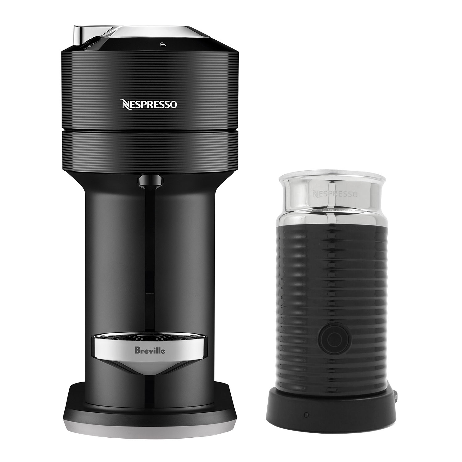 slide 1 of 1, Nespresso Vertuo Next with Aeroccino 3 by Breville, Black, 1 ct