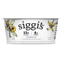siggi''s siggi’s Vanilla Icelandic-Style Whole Milk Yogurt, 4.4 oz