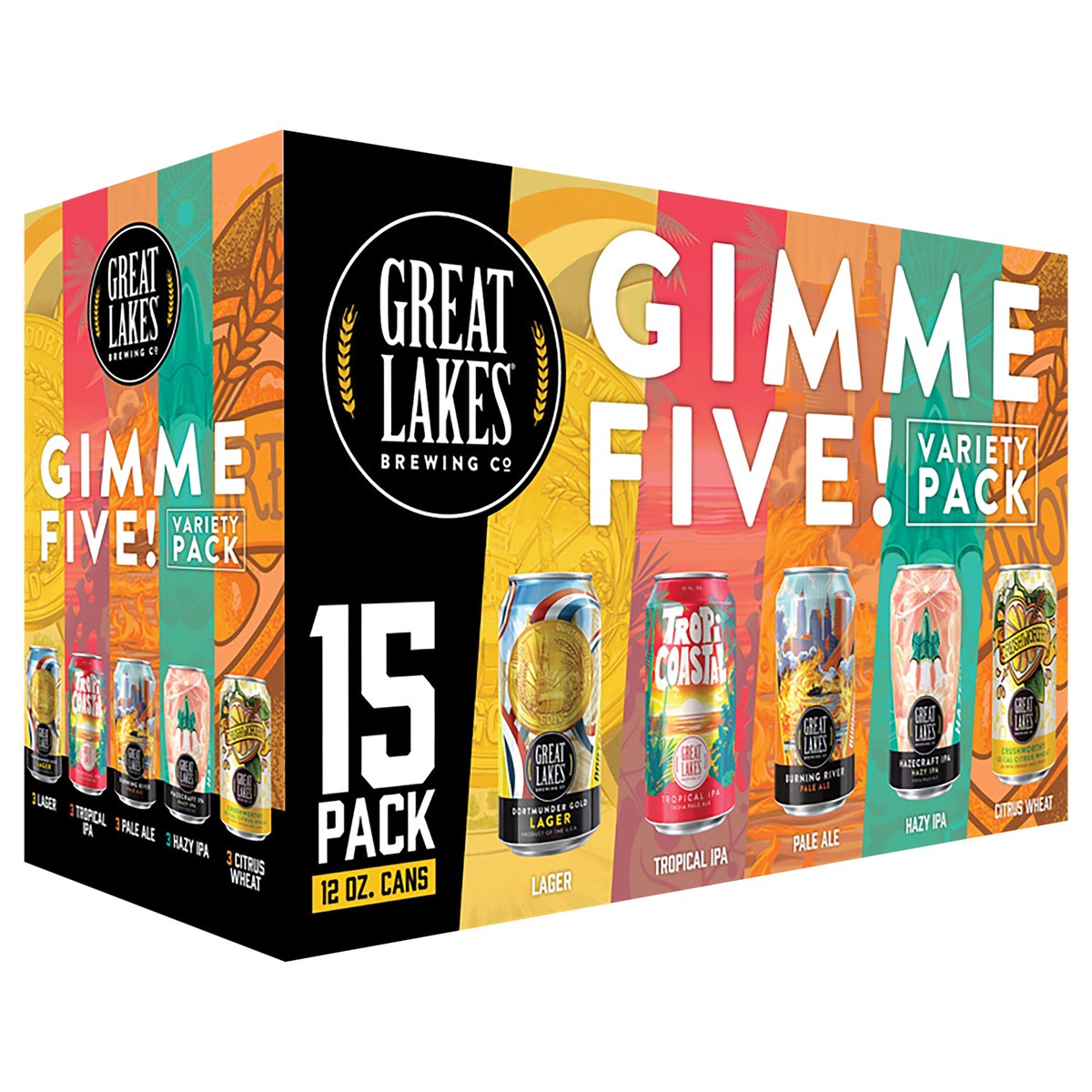 slide 2 of 7, Great Lakes Brewing Co. Great Lakes Brewing Co Gimme Five Variety 15 Pack Can, 1 ct