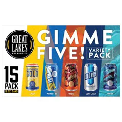 Great Lakes Brewing Co.. Gimme Five Variety 15 Pack Can