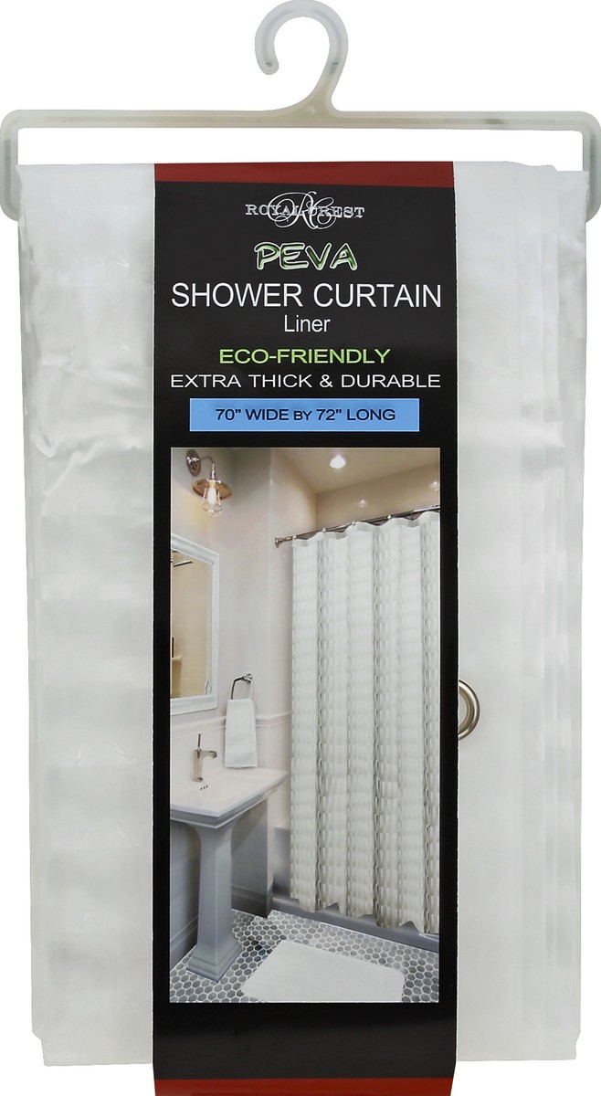 slide 1 of 2, Royal Crest Shower Curtain Liner 1 ea, 1 ct