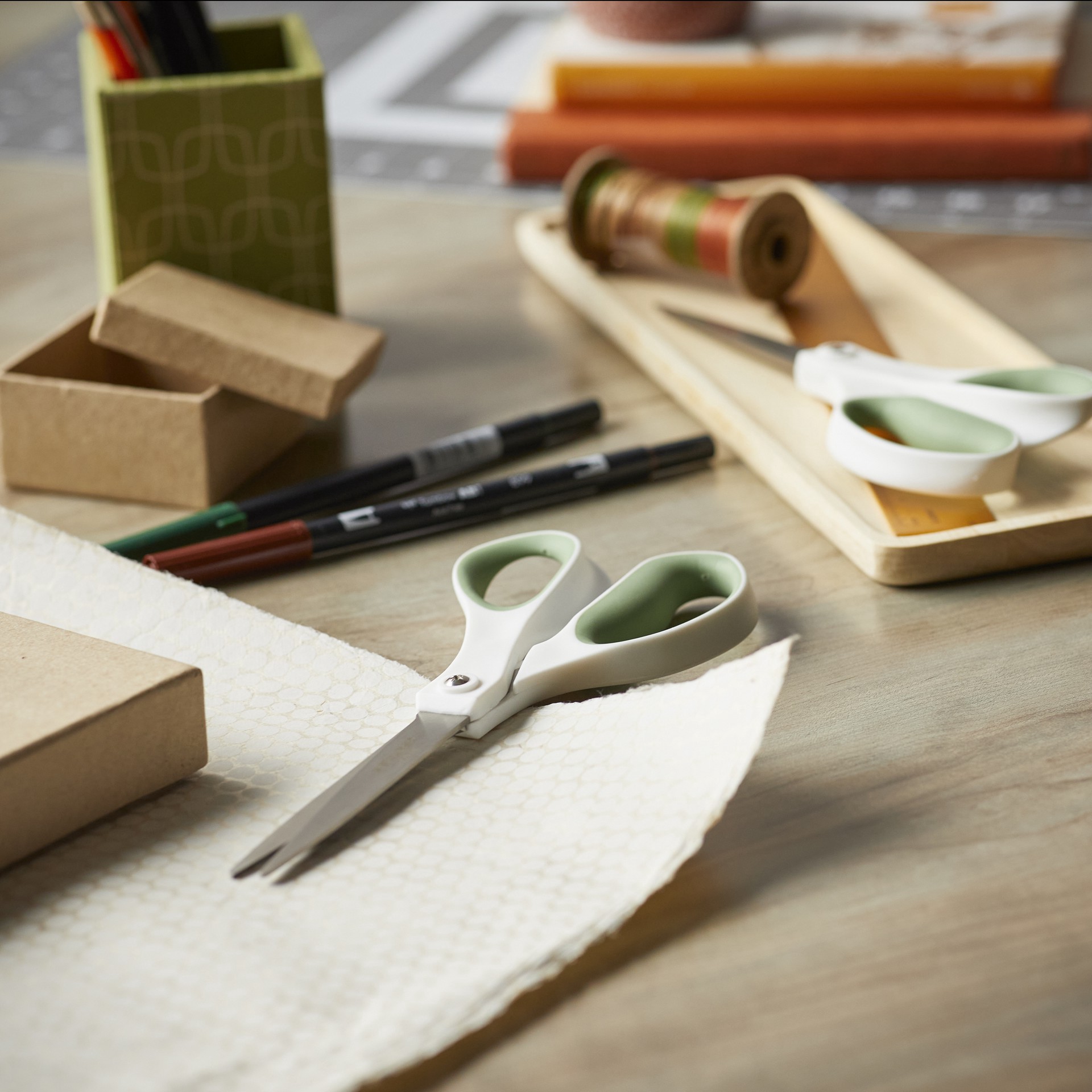 slide 2 of 7, Fiskars 8 Inch Scissors 2 ea, 2 ct