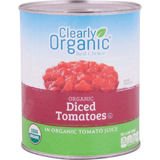 slide 1 of 1, Clearly Organic Diced Tomatoes, 28 oz