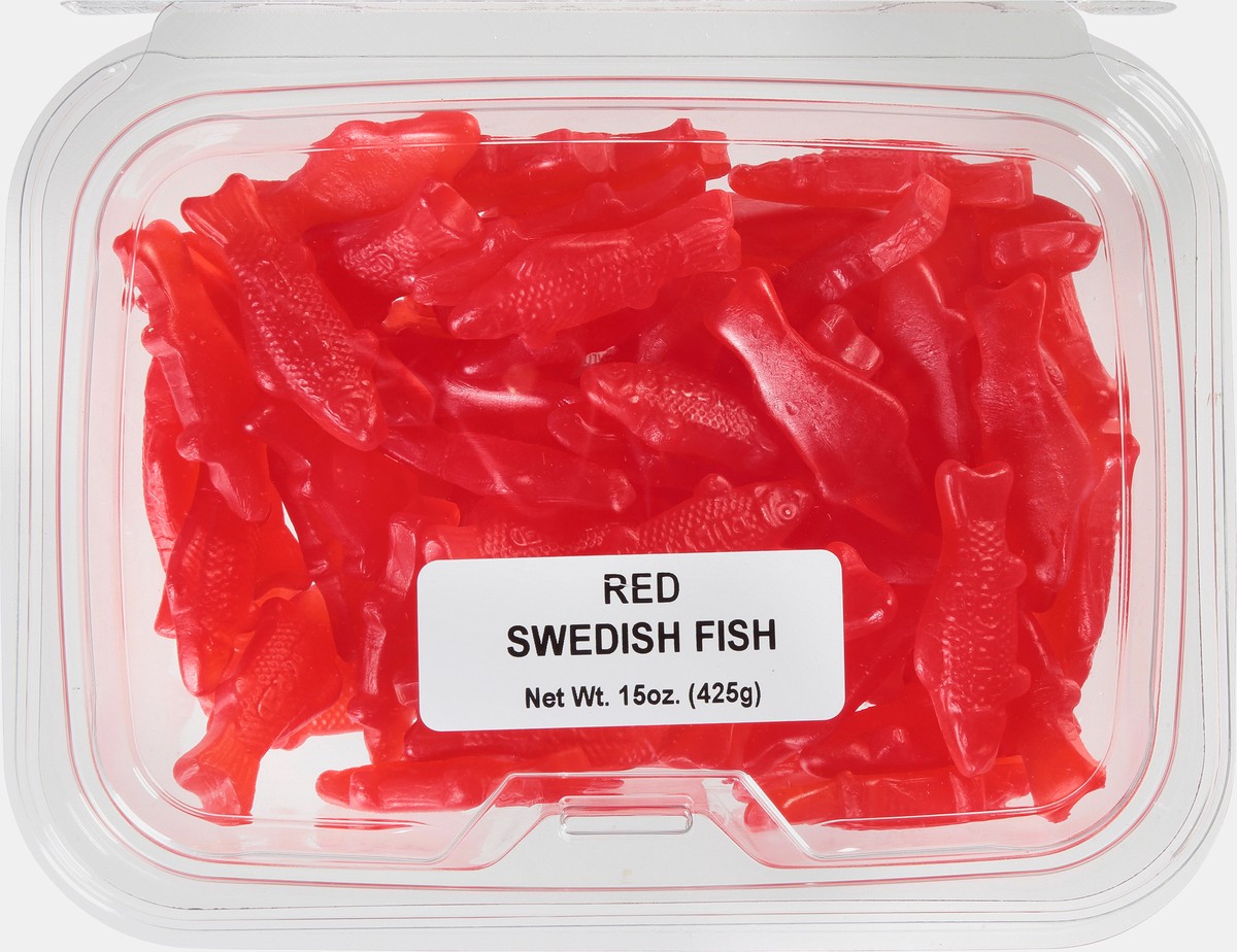 slide 9 of 9, JLM Manufacturing Red Swedish Fish Candy 15 oz, 15 oz