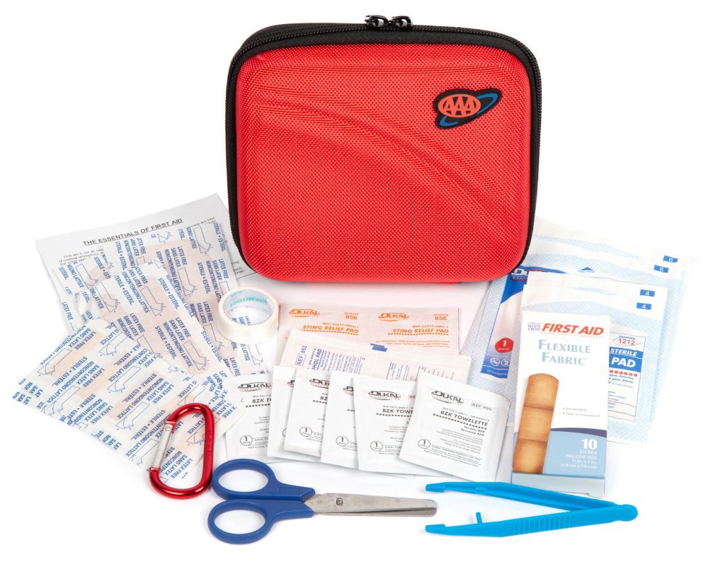 slide 3 of 3, Lifeline AAA 53-Piece First Aid Kit - Red/White, 53 ct