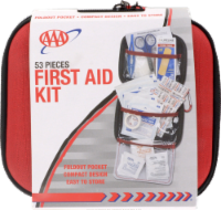 slide 1 of 1, Lifeline AAA 53-Piece First Aid Kit - Red/White, 53 ct