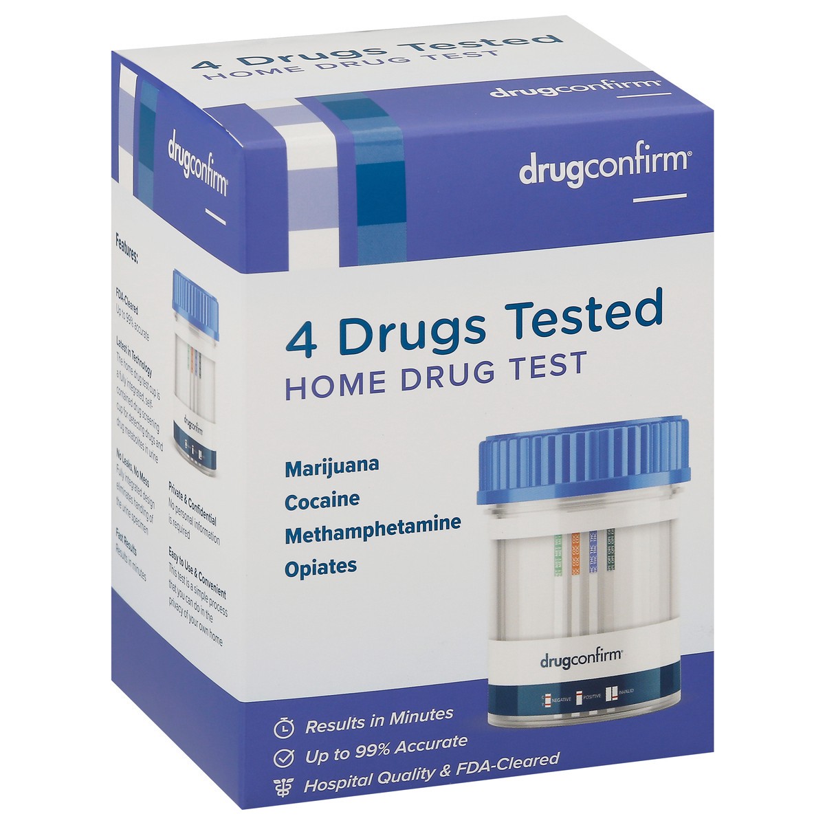 slide 3 of 9, Drugconfirm 4 Drugs Tested Home Drug Test 1 ea Box, 1 ct