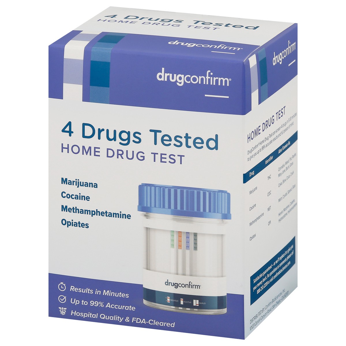 slide 6 of 9, Drugconfirm 4 Drugs Tested Home Drug Test 1 ea Box, 1 ct