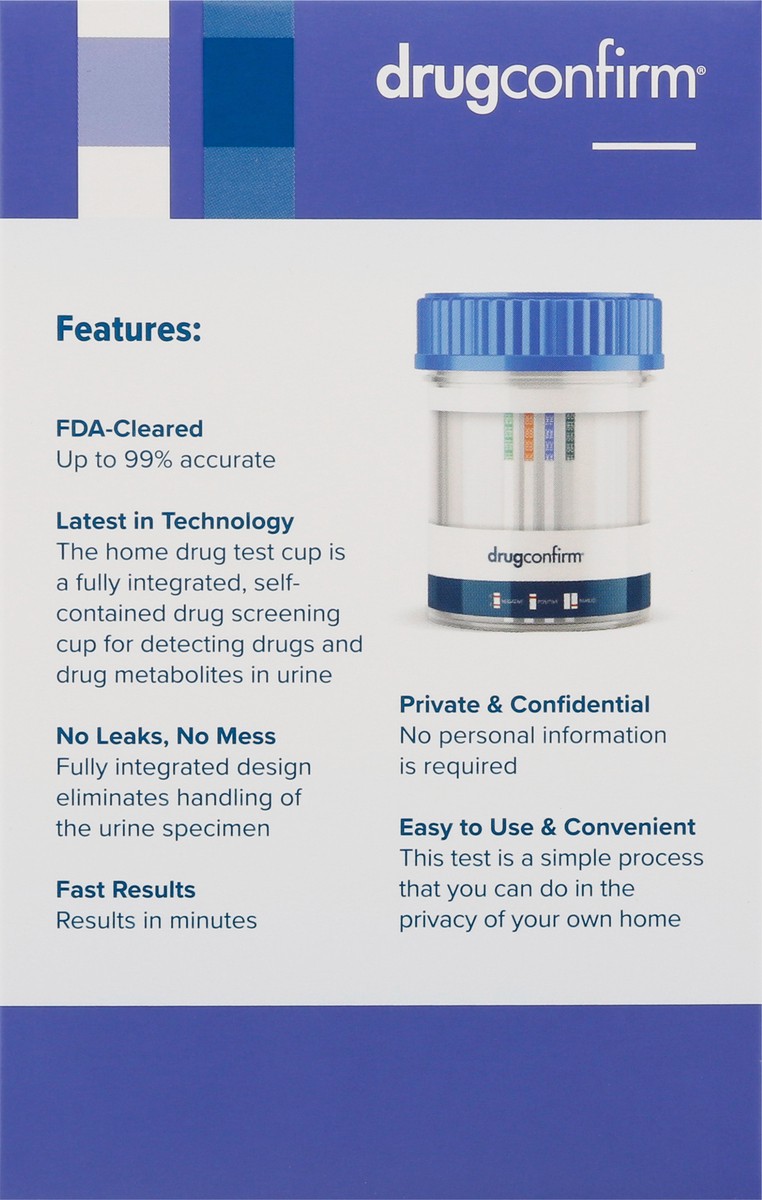 slide 9 of 9, Drugconfirm 4 Drugs Tested Home Drug Test 1 ea Box, 1 ct
