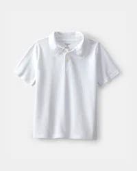 Oshkosh Boys Uniform Piqué Polo Shirt - White White 5