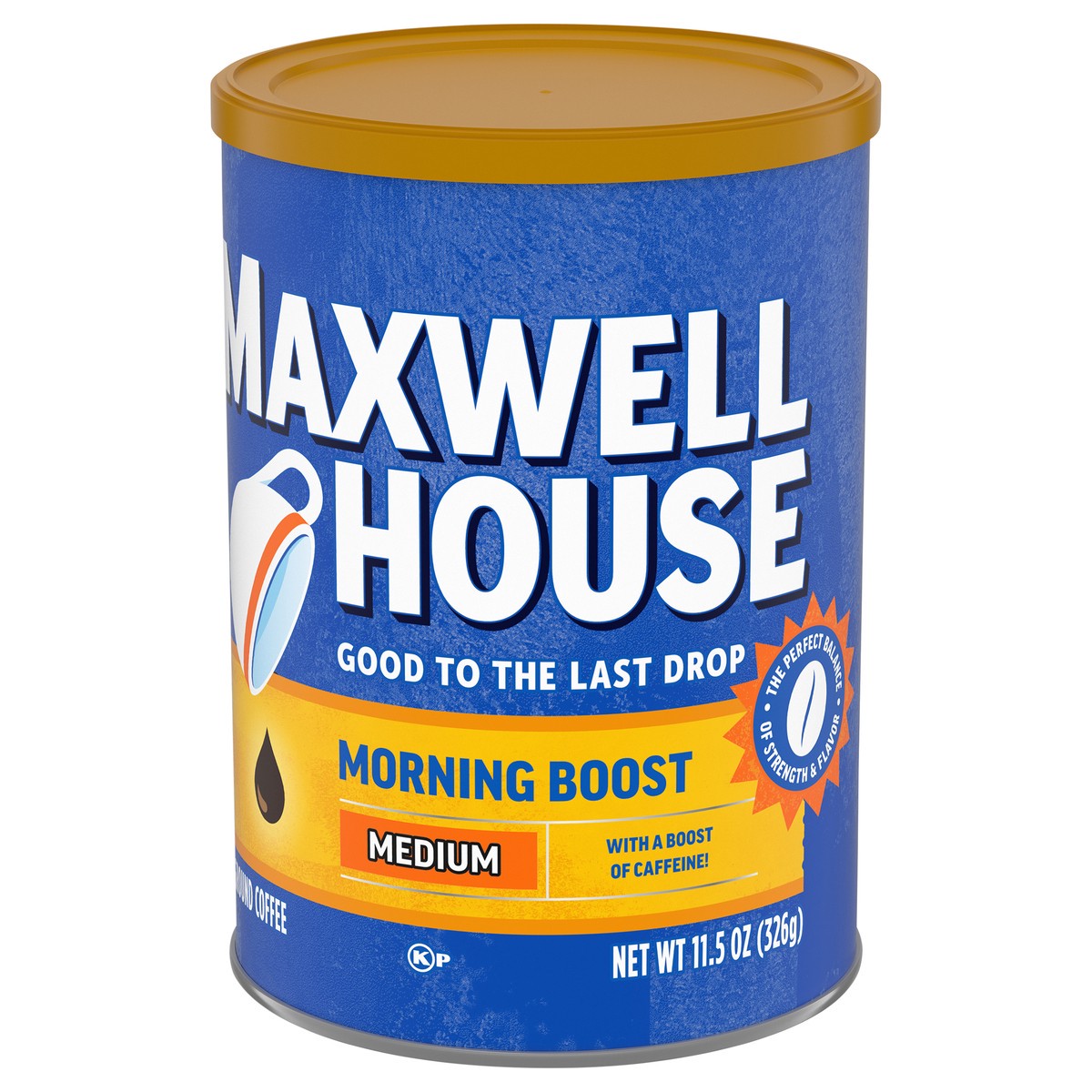 slide 3 of 9, Maxwell House Morning Brew Medium Roast Ground Coffee, 11.5 oz Canister, 11 oz