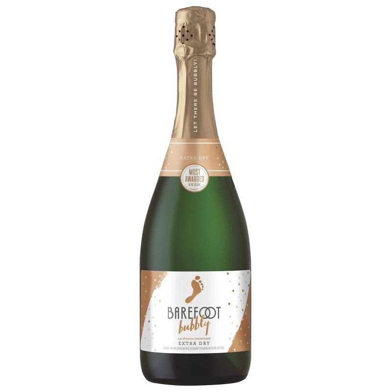 slide 1 of 5, Barefoot Bubbly Extra Dry Sparkling Wine - 750ml Bottle, 750 ml