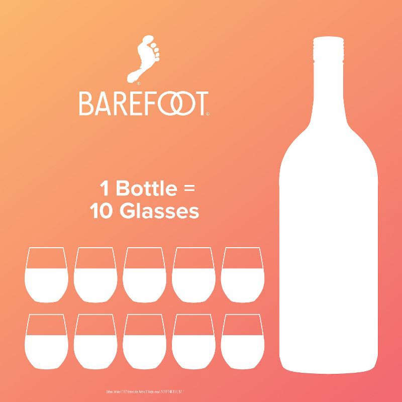 slide 8 of 8, Barefoot Cellars Pink Moscato Wine - 1.5L Bottle, 1.5 liter