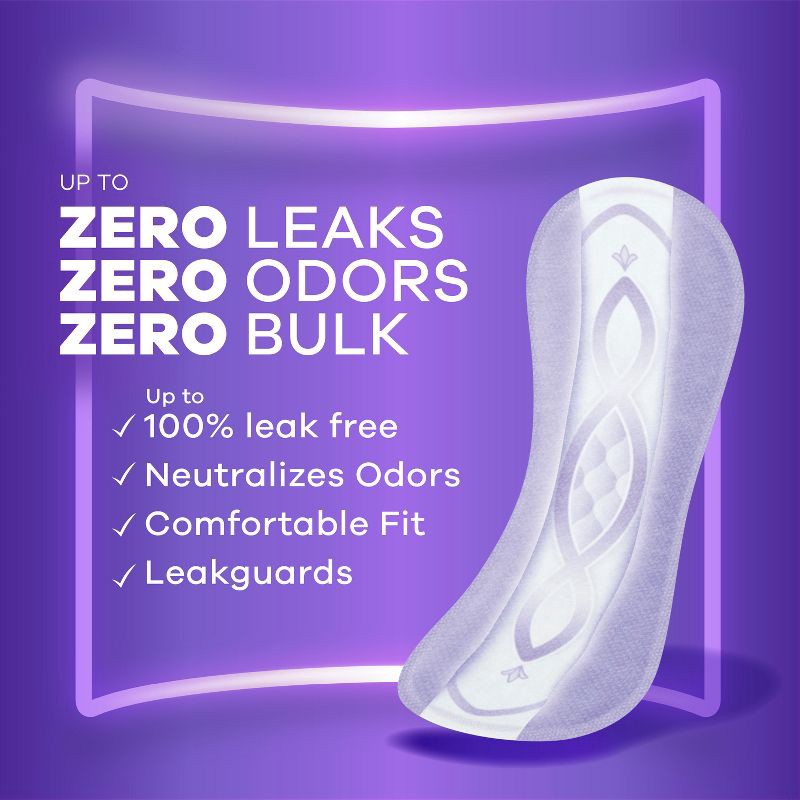 slide 3 of 9, Always Discreet Incontinence Liners - Very Light Absorbency - L - 44ct, 44 ct