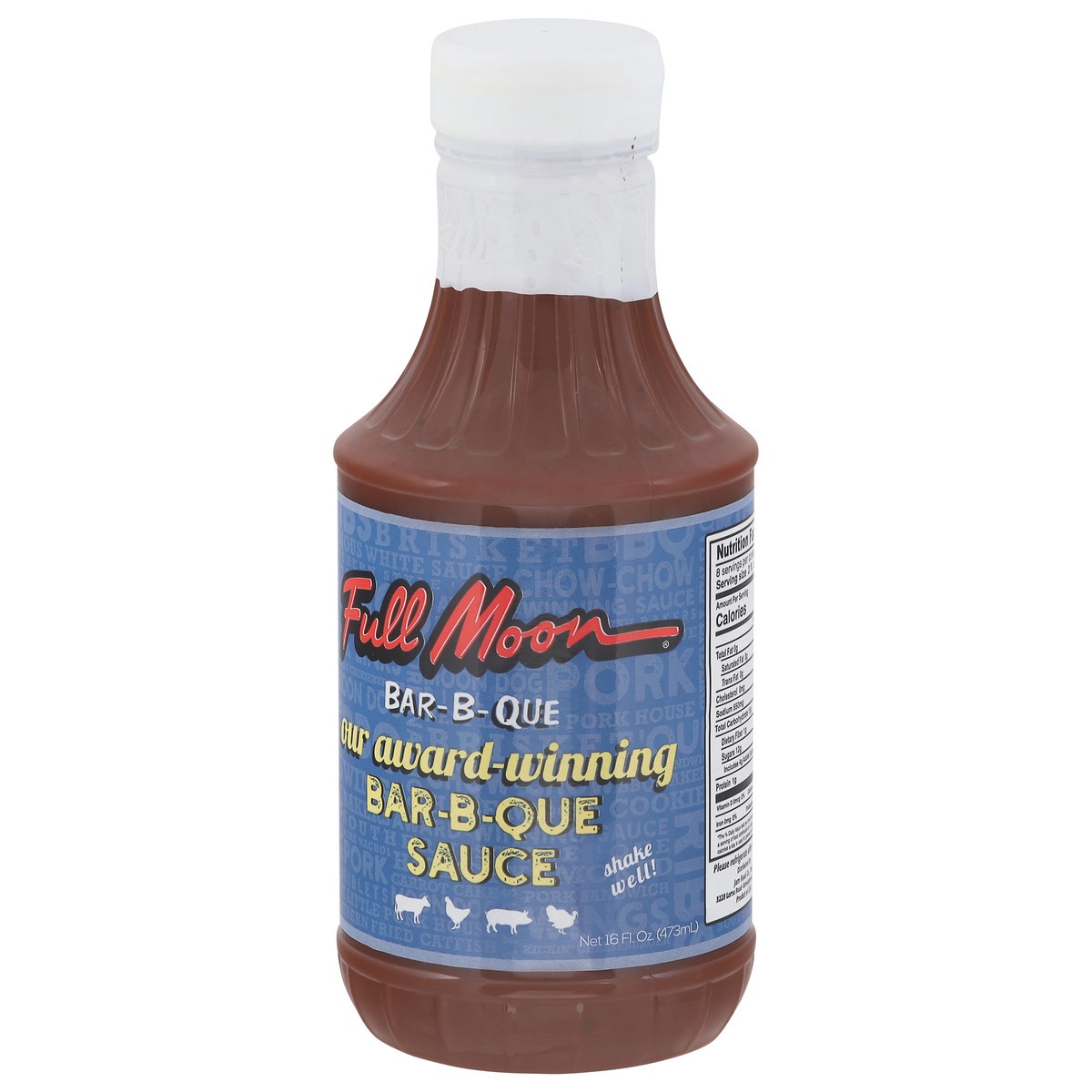 slide 3 of 13, Full Moon Bar-B-Que Sauce 16 fl oz, 16 fl oz