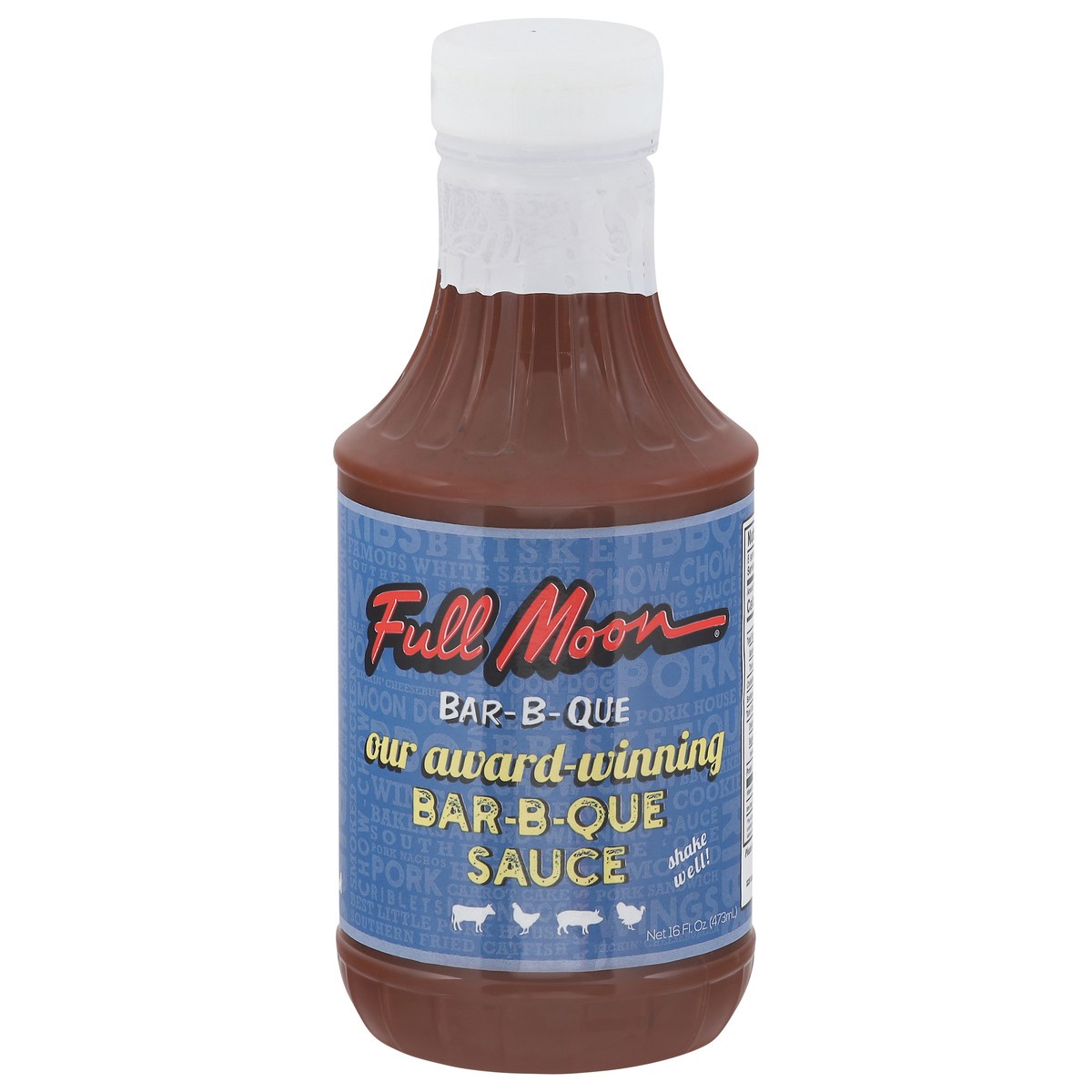 slide 1 of 13, Full Moon Bar-B-Que Sauce 16 fl oz, 16 fl oz