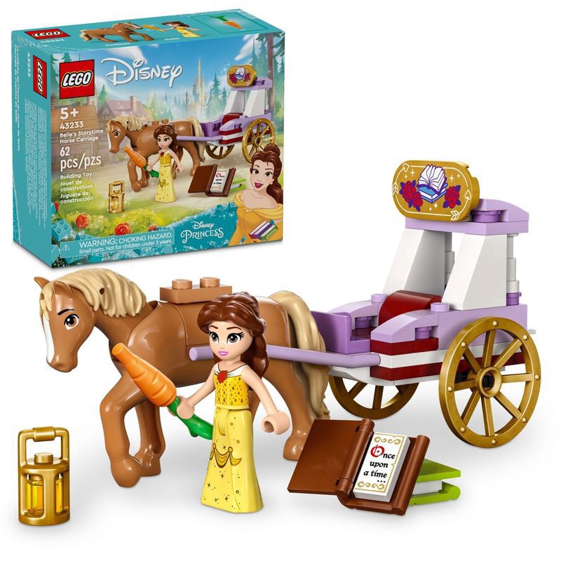 slide 1 of 6, LEGO Disney Princess Belles Storytime Horse Carriage 43233, 1 ct