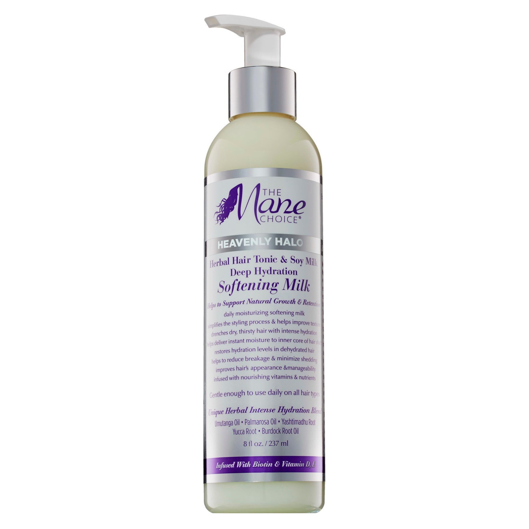 slide 1 of 3, The Mane Choice Heavenly Halo Herbal Hair Tonic & Soy Milk Deep Hydration Softening Milk, 8 fl oz