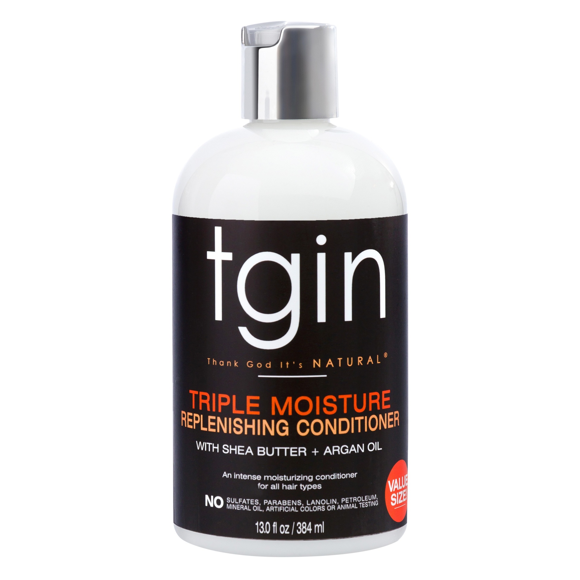 slide 1 of 4, TGIN Triple Moisture Rich Replenishing Conditioner For Natural Hair with Shea Butter and Argan Oil - 13 fl oz, 13 fl oz