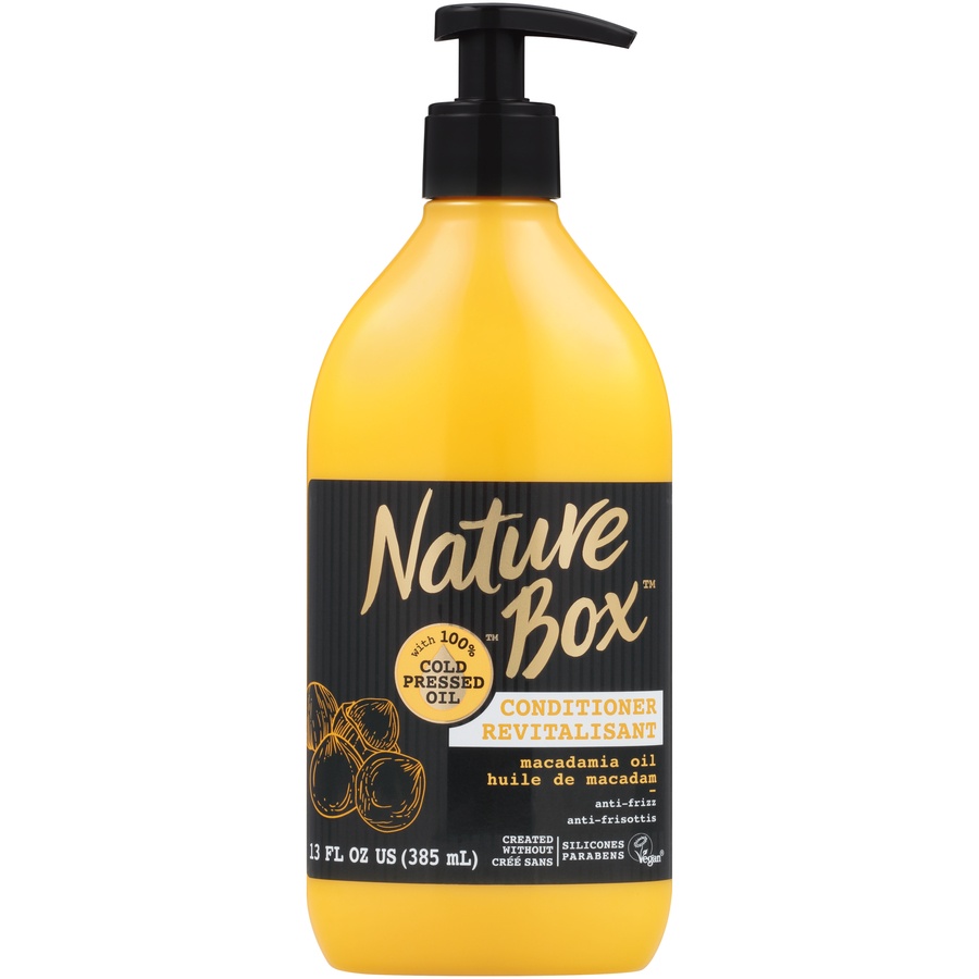 slide 1 of 5, Nature Box Anti-Frizz Conditioner, with 100% Cold Pressed Macadamia Oil, 13 oz