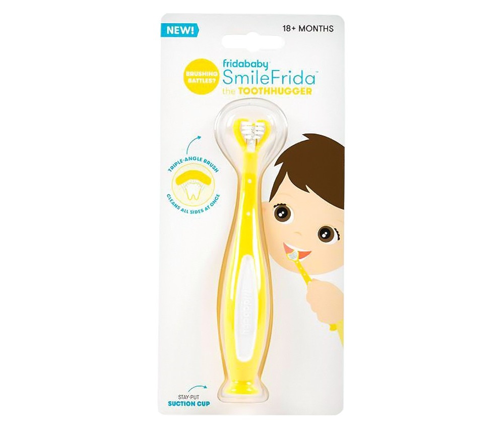 slide 2 of 7, Fridababy SmileFrida The ToothHugger Yellow, 1 ct