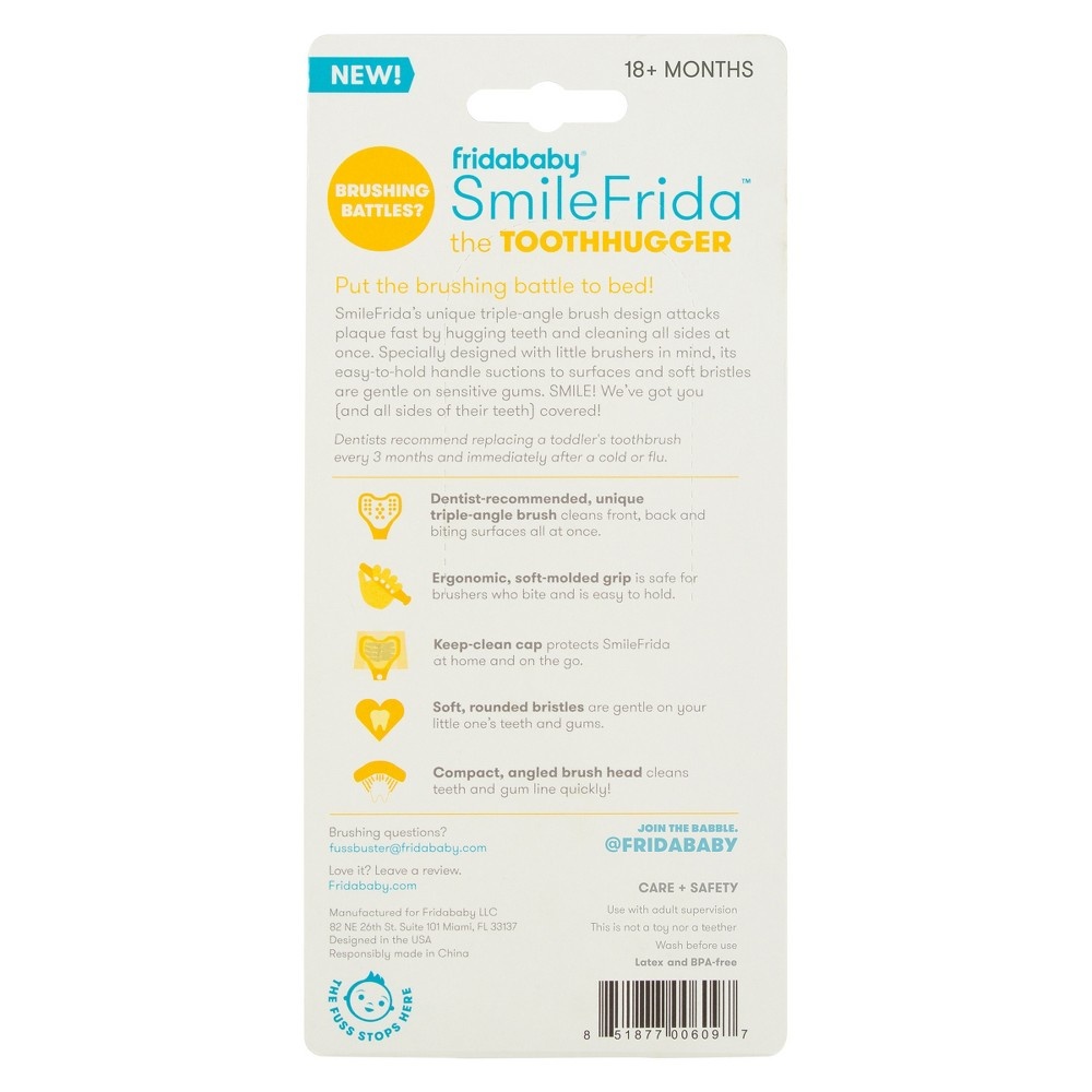 slide 4 of 7, Fridababy SmileFrida The ToothHugger Yellow, 1 ct